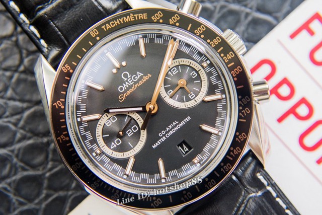 欧米茄手表 SPEEDMASTER OMEGA男士皮带机械腕表 欧米茄月球表 gjs1294